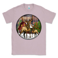 Lilac elk buck deer christmas Classic Tee - LillyAllenDesigns
