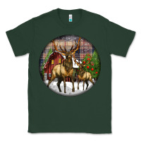 Sports Green elk buck deer christmas Classic Tee - LillyAllenDesigns