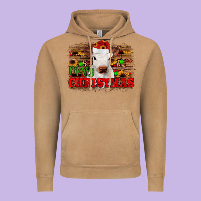 Merry Christmas Vintage Hoodie Designed By Jahusdesignshop
