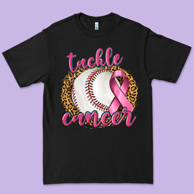 Tackle Cancer Baseball Premium Tee Designed By Texasbilliewilder