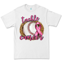 White Tackle Cancer Baseball Premium Tee - texasbilliewilder
