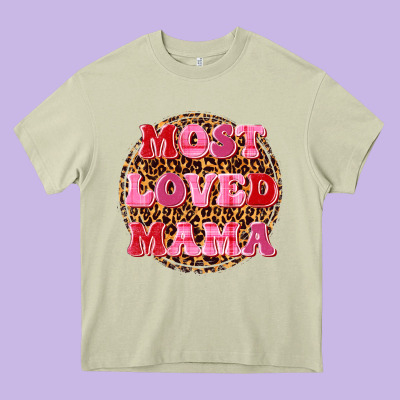 Most Loved Mama Heavy Core Tee Designed By Texasbilliewilder