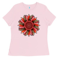 Bubblegum Pink valentine's day sunflower Ladies Tee - RanaPortraitStore