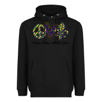 Black mardi gras love peace Heavyweight Hoodie - Bettercallsaul