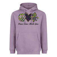 Lavender mardi gras love peace Heavyweight Hoodie - Bettercallsaul