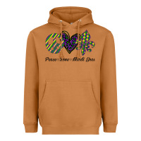 Meerkat mardi gras love peace Heavyweight Hoodie - Bettercallsaul