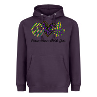 Plum mardi gras love peace Heavyweight Hoodie - Bettercallsaul