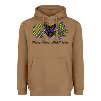 Toasted Coconut mardi gras love peace Heavyweight Hoodie - Bettercallsaul