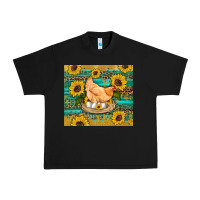 Black western farm chicken coop animals sunflowers leopard turquoise wooden Urban Heavy Tee - Artiststas