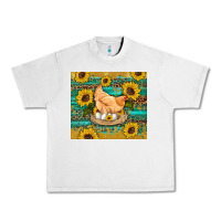 Lunar Rock western farm chicken coop animals sunflowers leopard turquoise wooden Urban Heavy Tee - Artiststas