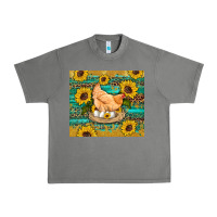Tornado western farm chicken coop animals sunflowers leopard turquoise wooden Urban Heavy Tee - Artiststas