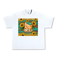 White western farm chicken coop animals sunflowers leopard turquoise wooden Urban Heavy Tee - Artiststas