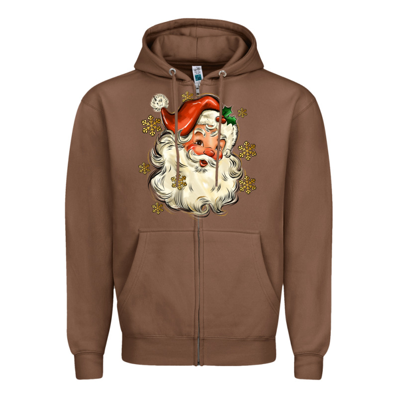 Christmas Santa Zipper Hoodie by MaliasSmallBusiness | Teevron