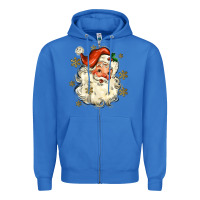 True Royal Christmas Santa Zipper Hoodie - MaliasSmallBusiness