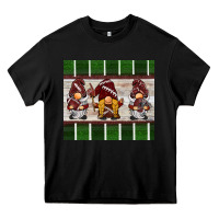 Black football gnomes Heavy Core Tee - BarkalooDesign