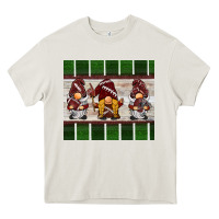 Cream football gnomes Heavy Core Tee - BarkalooDesign
