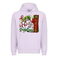 Lilac Christmas Character Nurse Premium Hoodie - NancyCooperArtShop