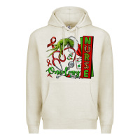 Oatmeal Heather Christmas Character Nurse Premium Hoodie - NancyCooperArtShop