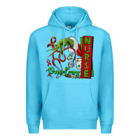 Ocean Blue Christmas Character Nurse Premium Hoodie - NancyCooperArtShop