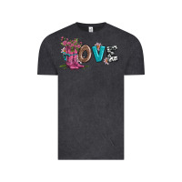 Vintage Black valentines day love and boots Vintage Tee - AdoDesignShop