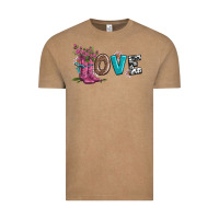 Vintage Coffee valentines day love and boots Vintage Tee - AdoDesignShop