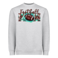 Heather Grey football mom Heavyweight Sweatshirt - BarkalooDesign