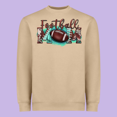Football Mom Heavyweight Sweatshirt Designed By Barkaloodesign
