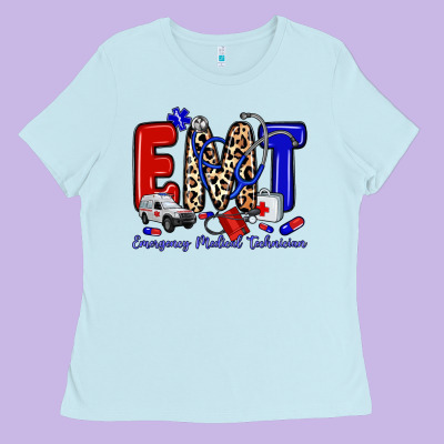 Emt Emergency Medical Technician Ladies Tee Designed By Zillion Design Studio