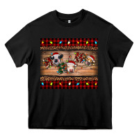 Black hohoho christmas cows Heavy Core Tee - RanaPortraitStore