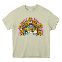 Mossy mom with sunflower rainbow mothers day Heavy Core Tee - texasbilliewilder