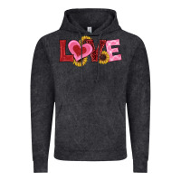 Vintage Black valentines day love sunflowers Vintage Hoodie - RanaPortraitStore