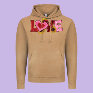 Valentines Day Love Sunflowers Vintage Hoodie Designed By Ranaportraitstore