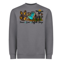 Storm Peace Love Suffolk Sheep Heavyweight Sweatshirt - LillyAllenDesigns