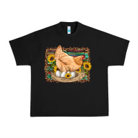 Black western farm chicken coop animals eggs sunflowers leopard serape woode Urban Heavy Tee - Artiststas
