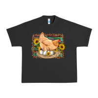 Pigment Black western farm chicken coop animals eggs sunflowers leopard serape woode Urban Heavy Tee - Artiststas