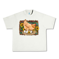 Pistachio western farm chicken coop animals eggs sunflowers leopard serape woode Urban Heavy Tee - Artiststas