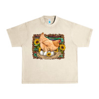 Sandshell western farm chicken coop animals eggs sunflowers leopard serape woode Urban Heavy Tee - Artiststas