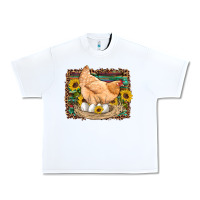 White western farm chicken coop animals eggs sunflowers leopard serape woode Urban Heavy Tee - Artiststas