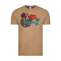 Vintage Coffee valentines day howdy and boots Vintage Tee - AdoDesignShop
