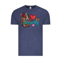 Vintage Denim valentines day howdy and boots Vintage Tee - AdoDesignShop