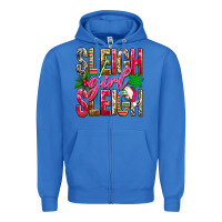 True Royal Sleigh girl sleigh Zipper Hoodie - NancyCooperArtShop