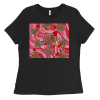 Black valentine's day hearts bow and arrow Ladies Tee - RanaPortraitStore