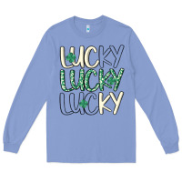 Colony Blue lucky Long Sleeve Tee - MaliasSmallBusiness