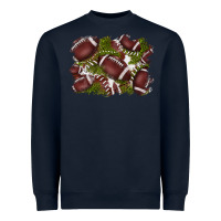 Navy football background Heavyweight Sweatshirt - BarkalooDesign
