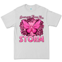 Dove Grey Stronger Than The Storm Breast Cancer Premium Tee - texasbilliewilder