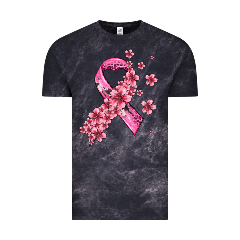 Pink Cancer Ribbon Vintage Tee by AdoDesignShop | Teevron
