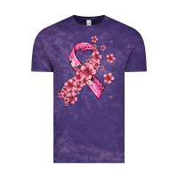 Cloud Purple pink cancer ribbon Vintage Tee - AdoDesignShop