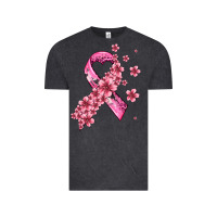 Vintage Black pink cancer ribbon Vintage Tee - AdoDesignShop