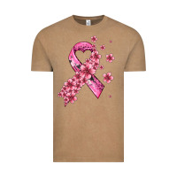 Vintage Coffee pink cancer ribbon Vintage Tee - AdoDesignShop