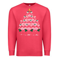Cardinal Christmas Tree Flamingo Premium Sweatshirt - Bettercallsaul